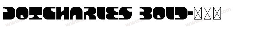 DotCharles Bold字体转换